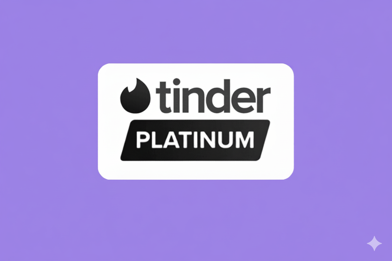 TINDER PLATINUM GIFTCARD 1 Mnth.